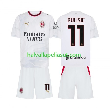 Jalkapallo Pelipaidat/Peliasut AC Milan Pulisic 11 Lasten Vieraspaita 2026-2027 Lyhythihainen